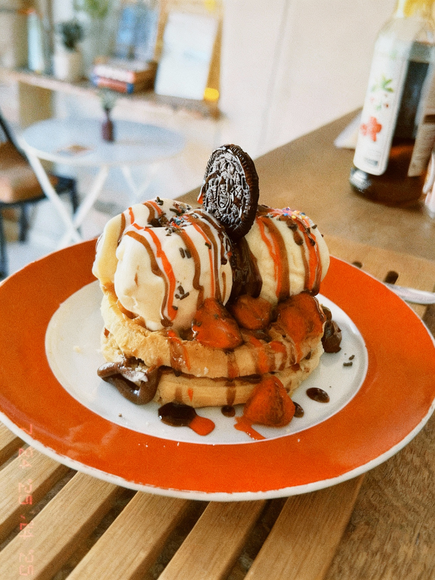 Waffles com Sorvete